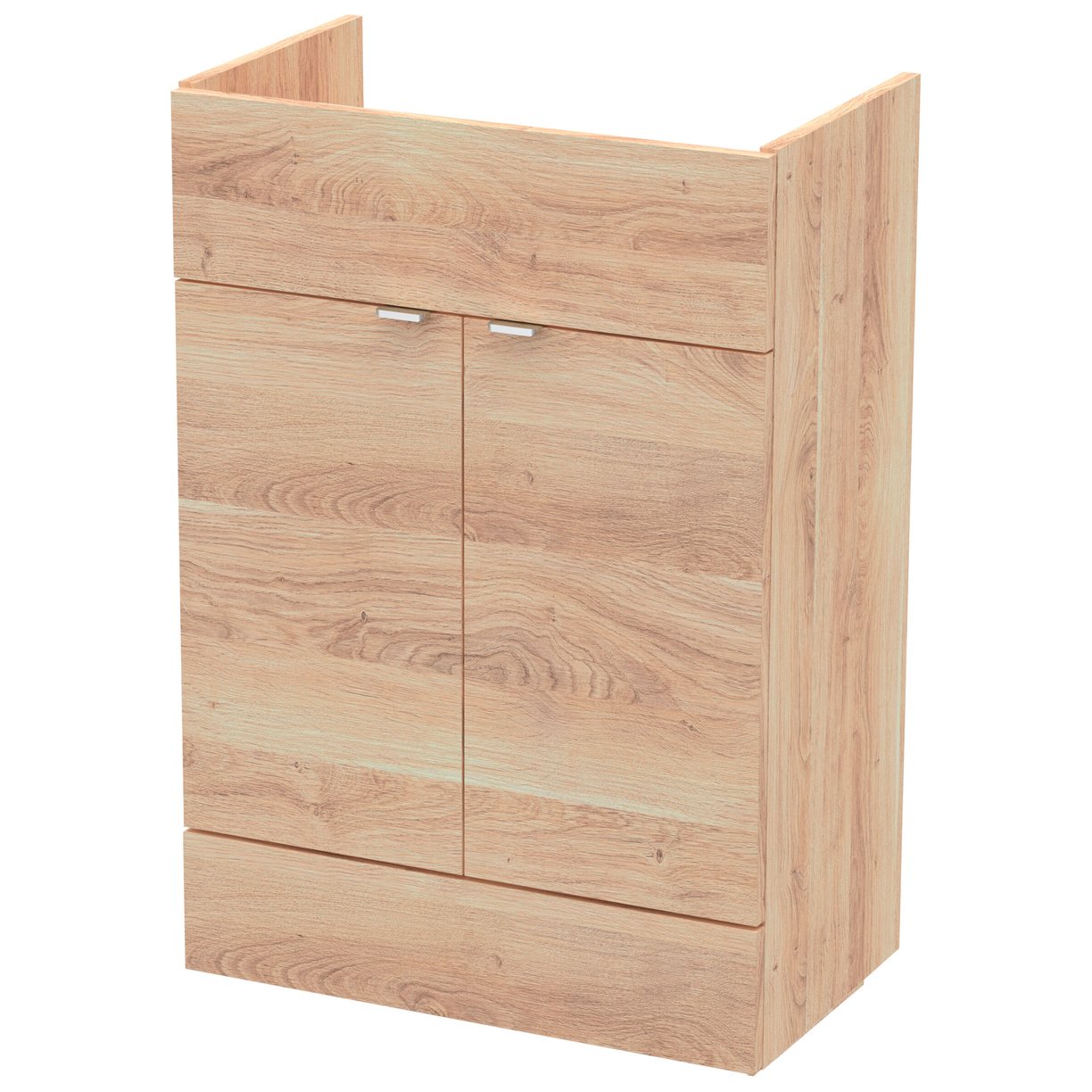 600 Vanity Unit Full Depth - Bleached Oak