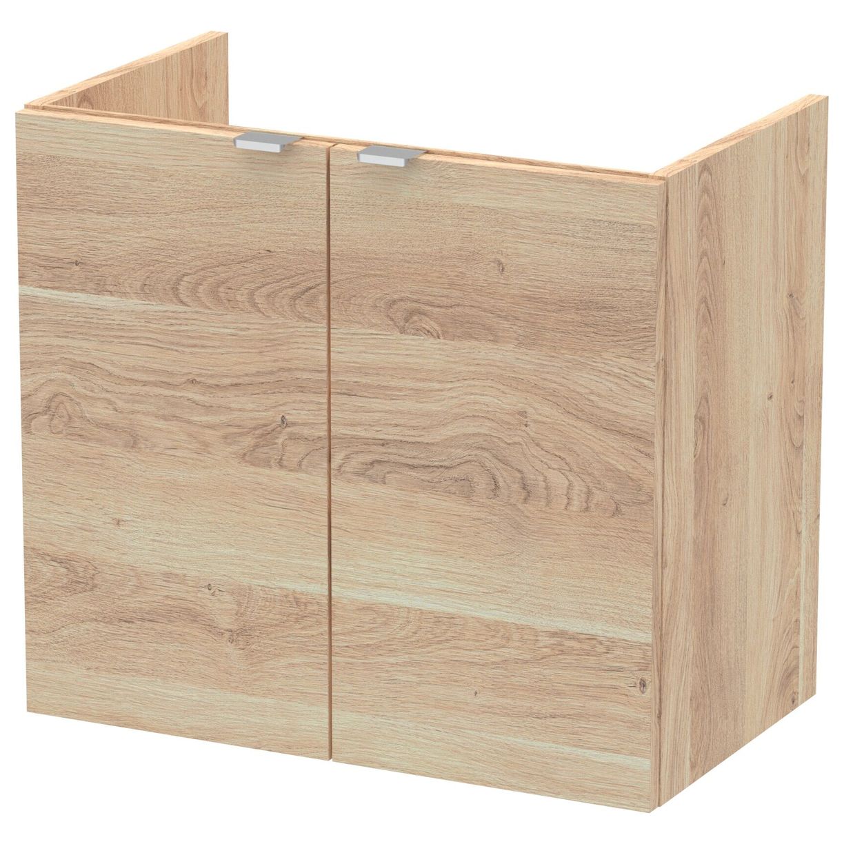 600 Wall Hung 2-Door Unit - Bleached Oak