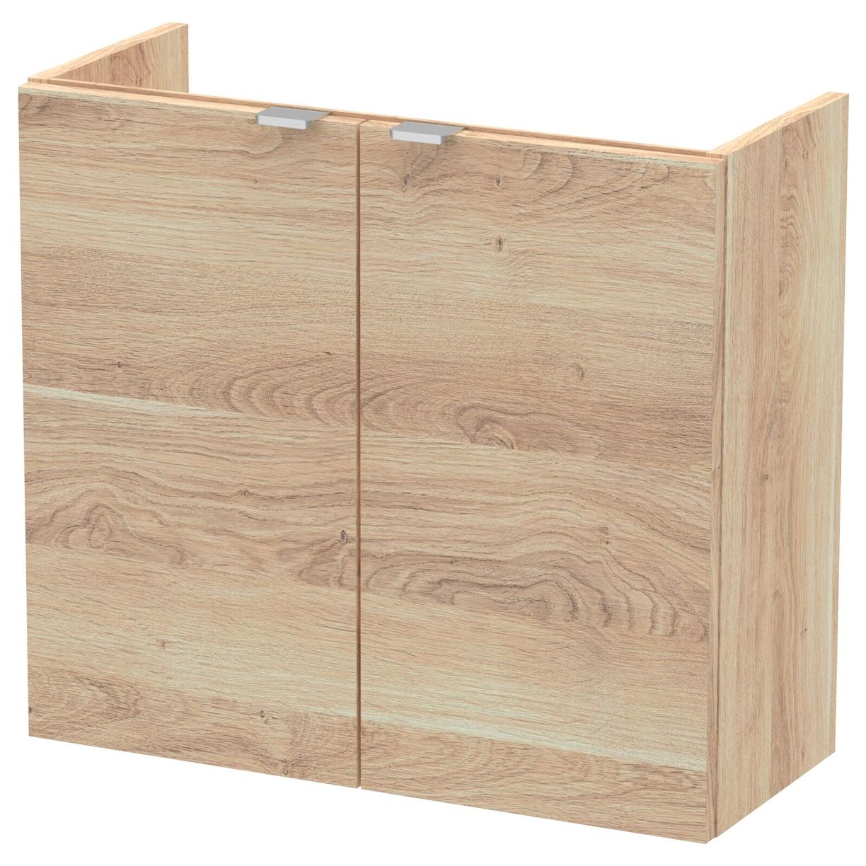 600 2-Door Wall Hung Unit - Bleached Oak