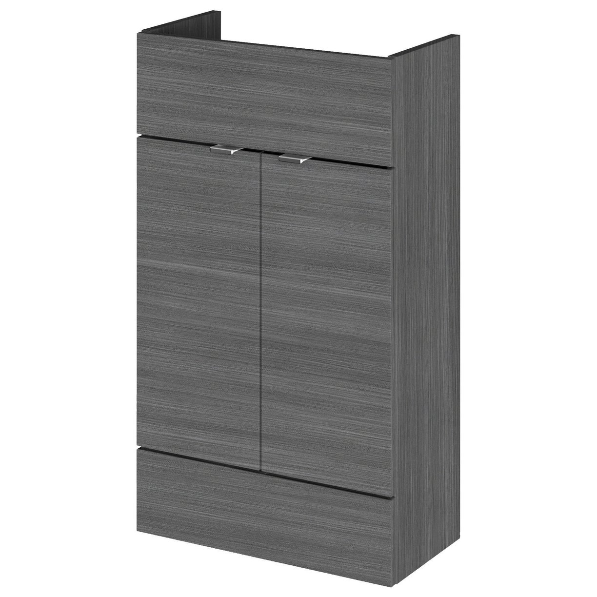 500 Vanity Unit (255Mm Deep) - Grey Woodgrain