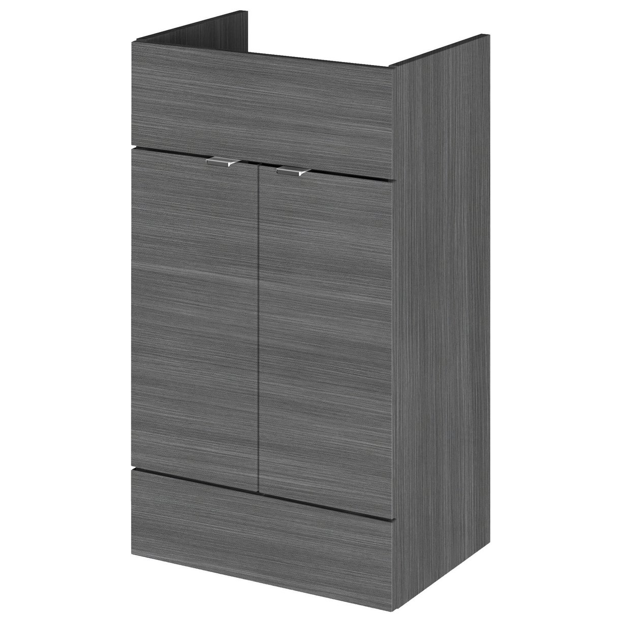 500 Vanity Unit (355Mm Deep) - Grey Woodgrain