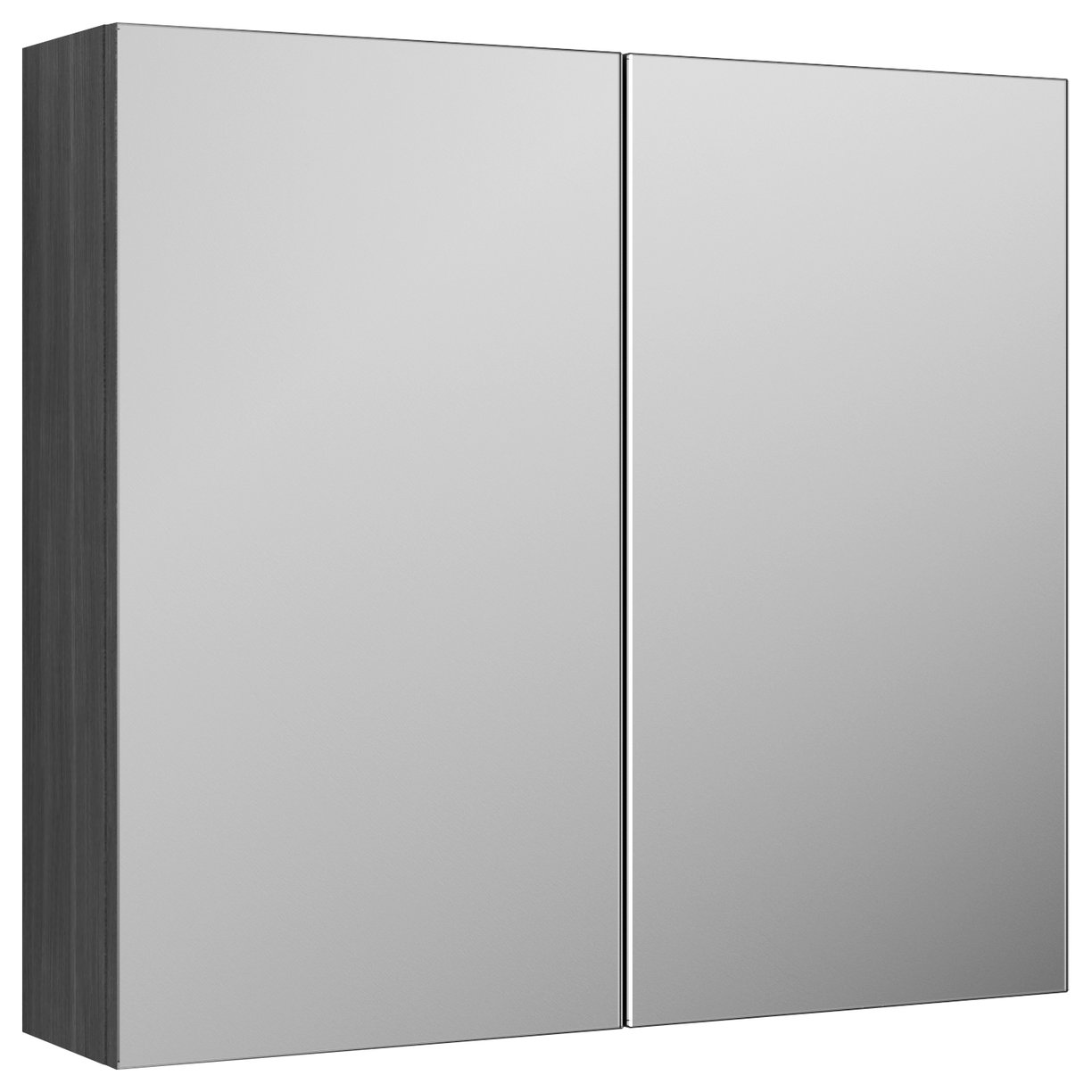 800mm Mirror Unit (50/50) - Anthracite Woodgrain