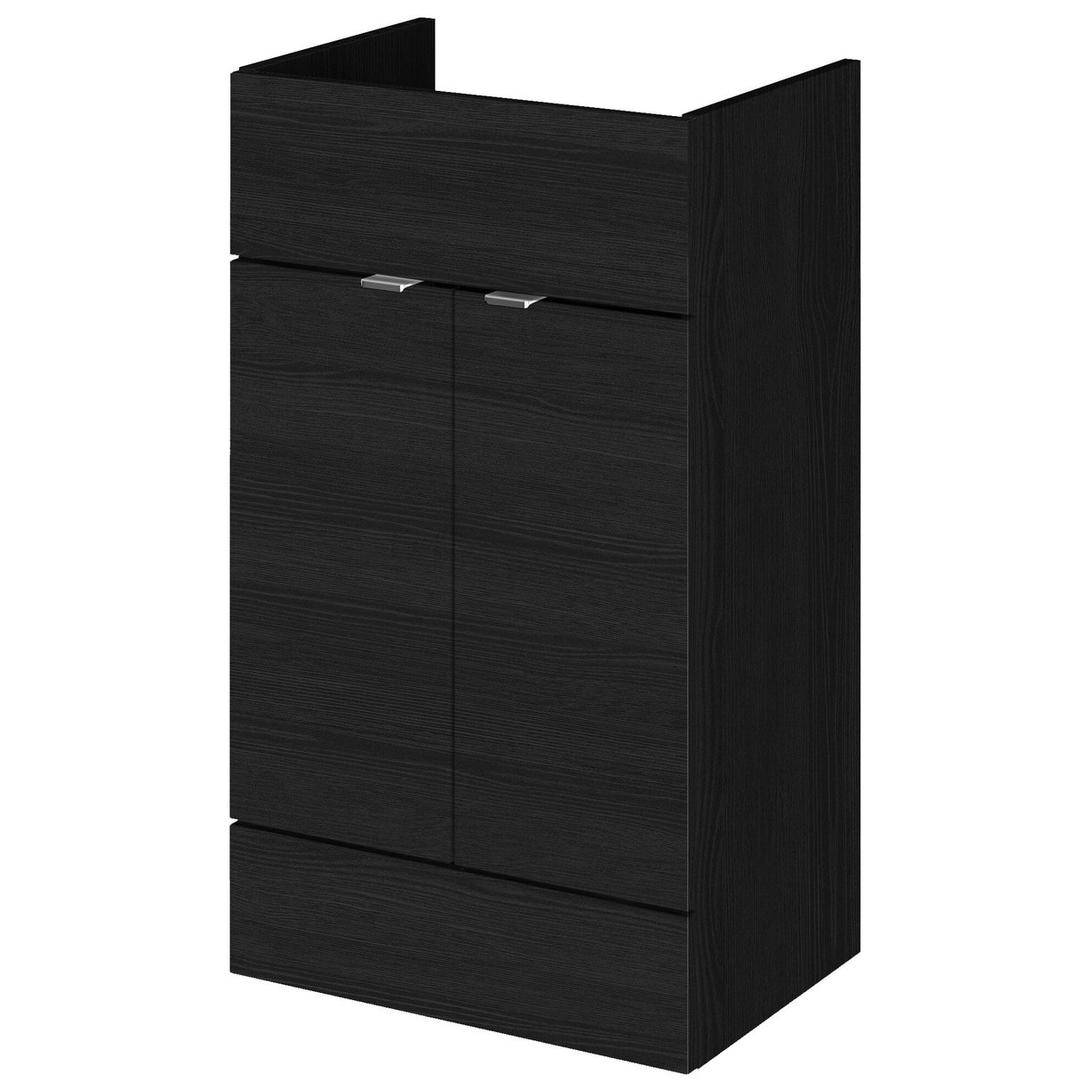 500 Vanity Unit (355Mm Deep) - Black Woodgrain