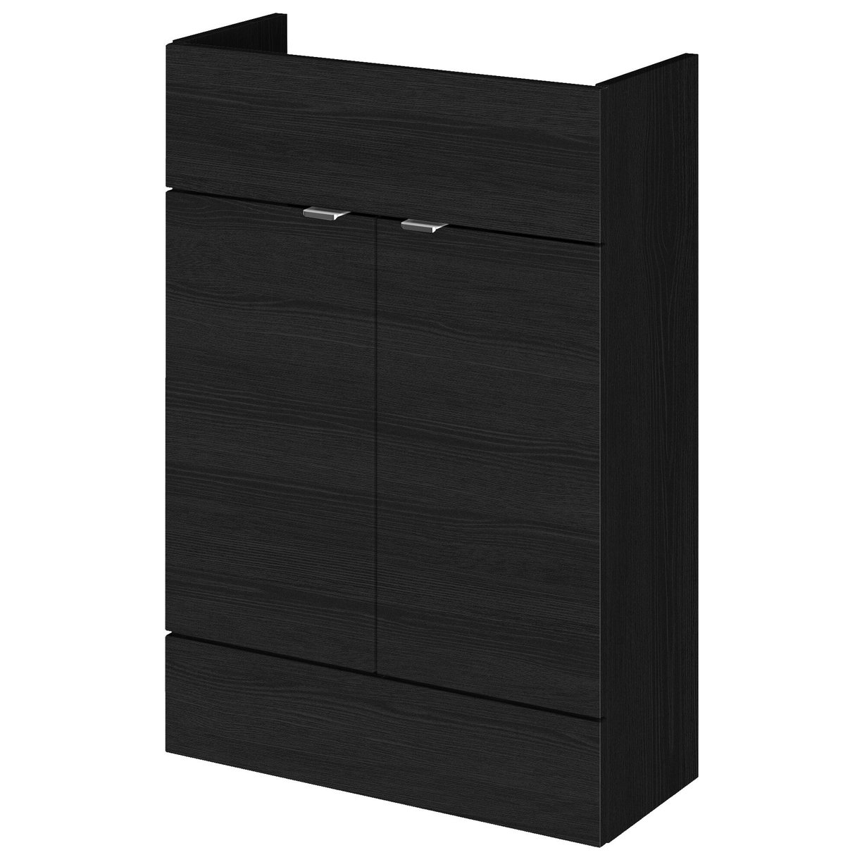 600 Vanity Unit (255Mm Deep) - Black Woodgrain