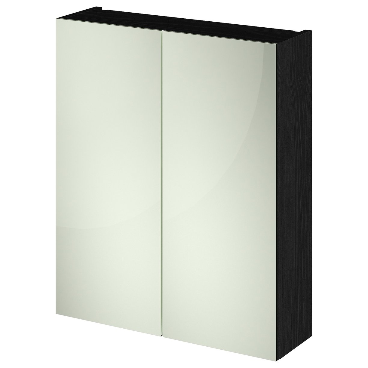 600mm Mirror Unit (50/50) - Charcoal Black