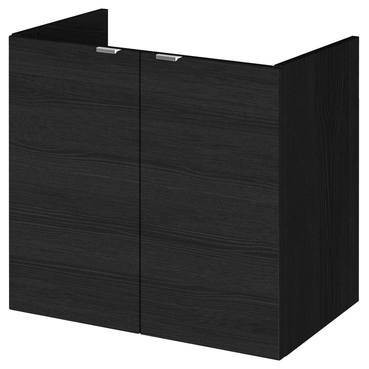 600 Wall Hung 2-Door - Black Woodgrain