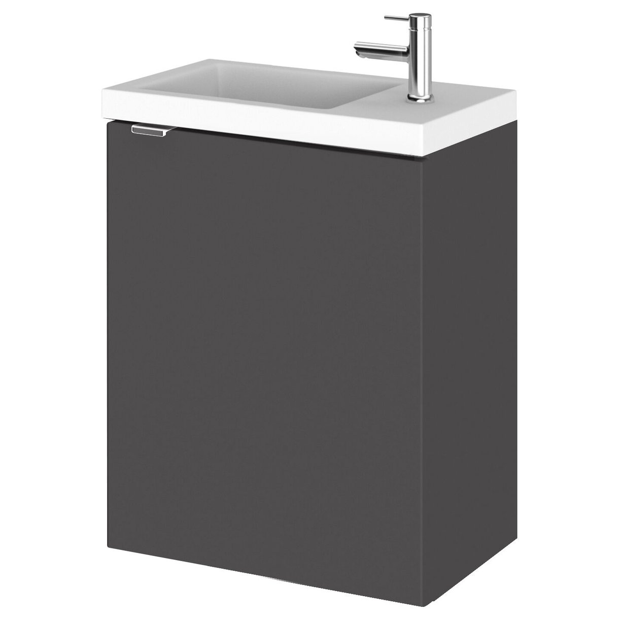 400 1-Door Wall Hung Unit - Gloss Grey