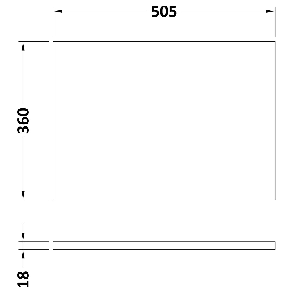 500 Wc Unit Top 505X360 - Gloss Grey