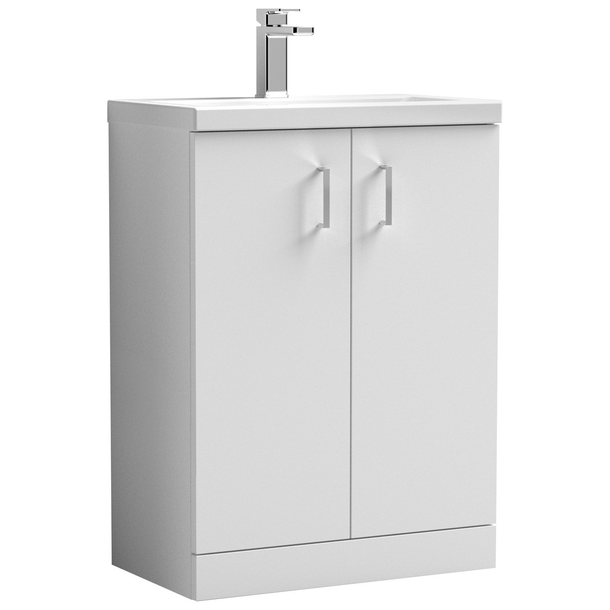 600 FS 2-Door Vanity & Ceramic Basin