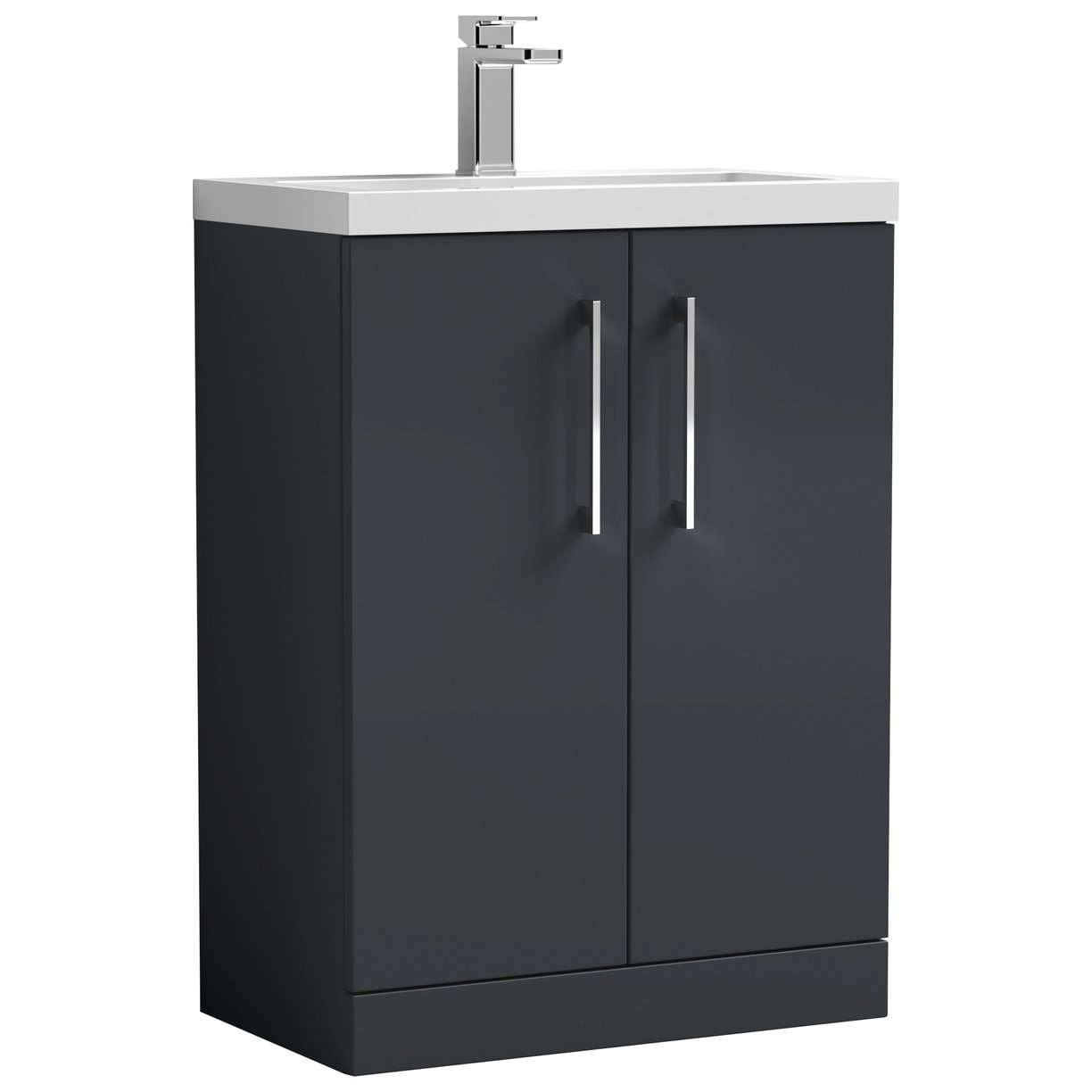 600 FS 2-Door Vanity & Ceramic Basin
