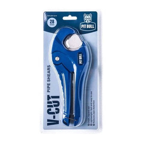 Pit Bull V-Cut Plastic Pipe Shear 0-28mm