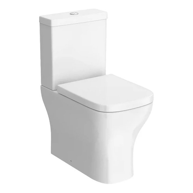 Porto Rimless Closed Back WC Pan, Cistern & Soft Close Seat