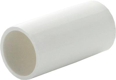 21.5MM OVERFLOW SOLVENT WELD STRAIGHT COUPLER WHITE