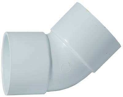 32MM BEND 45 DEGREES SOLVENT WELD WHITE DBY12-W