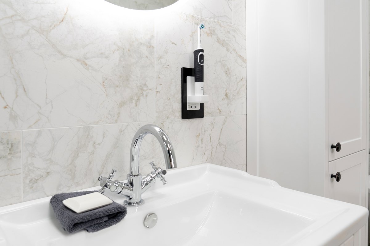 Black Metal Frame for Toothbrush Chargers (PV11 & PV12)