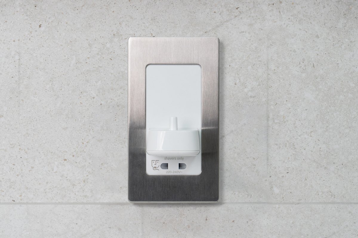 Brushed Steel Front Plate for Toothbrush Chargers (PV11 & PV12)