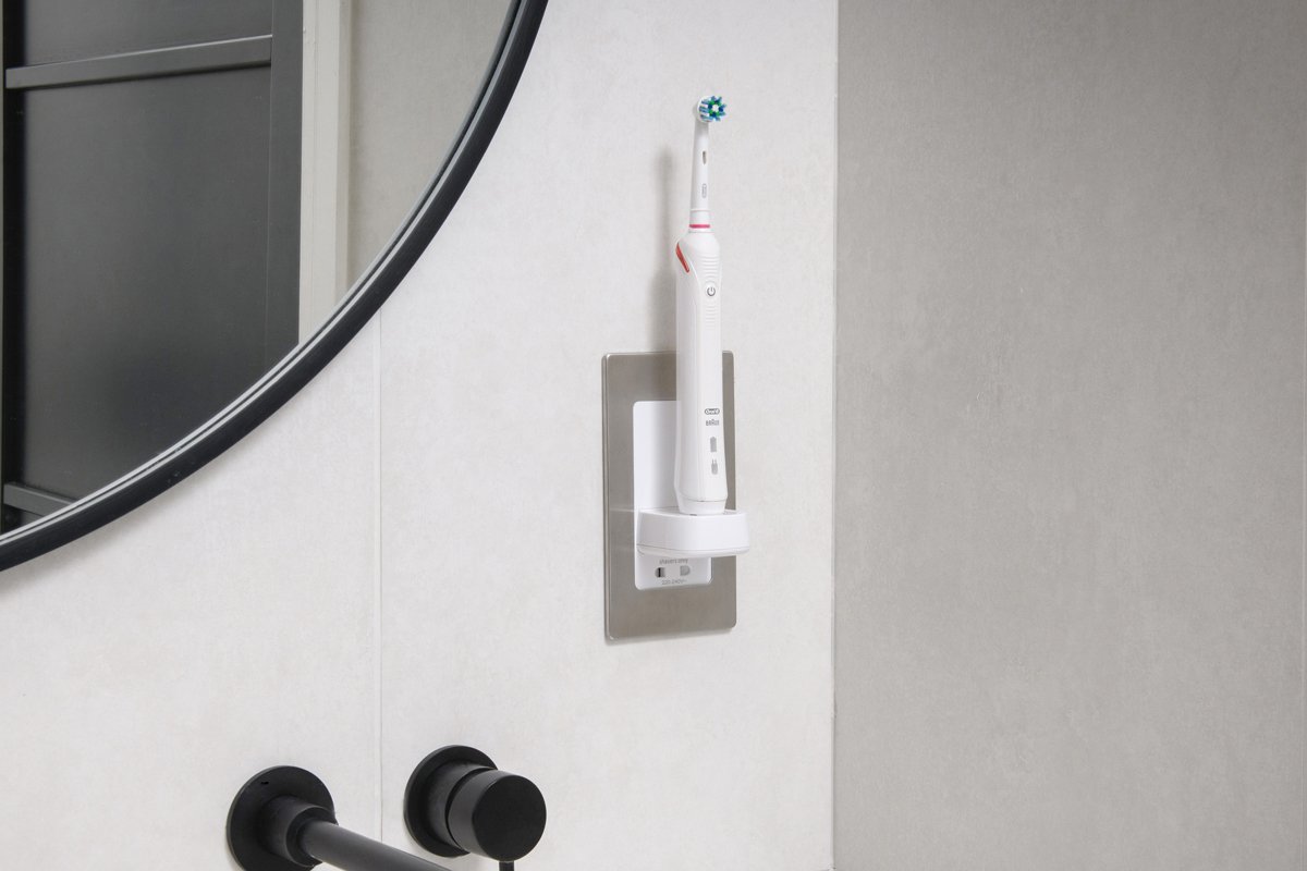 Brushed Steel Front Plate for Toothbrush Chargers (PV11 & PV12)