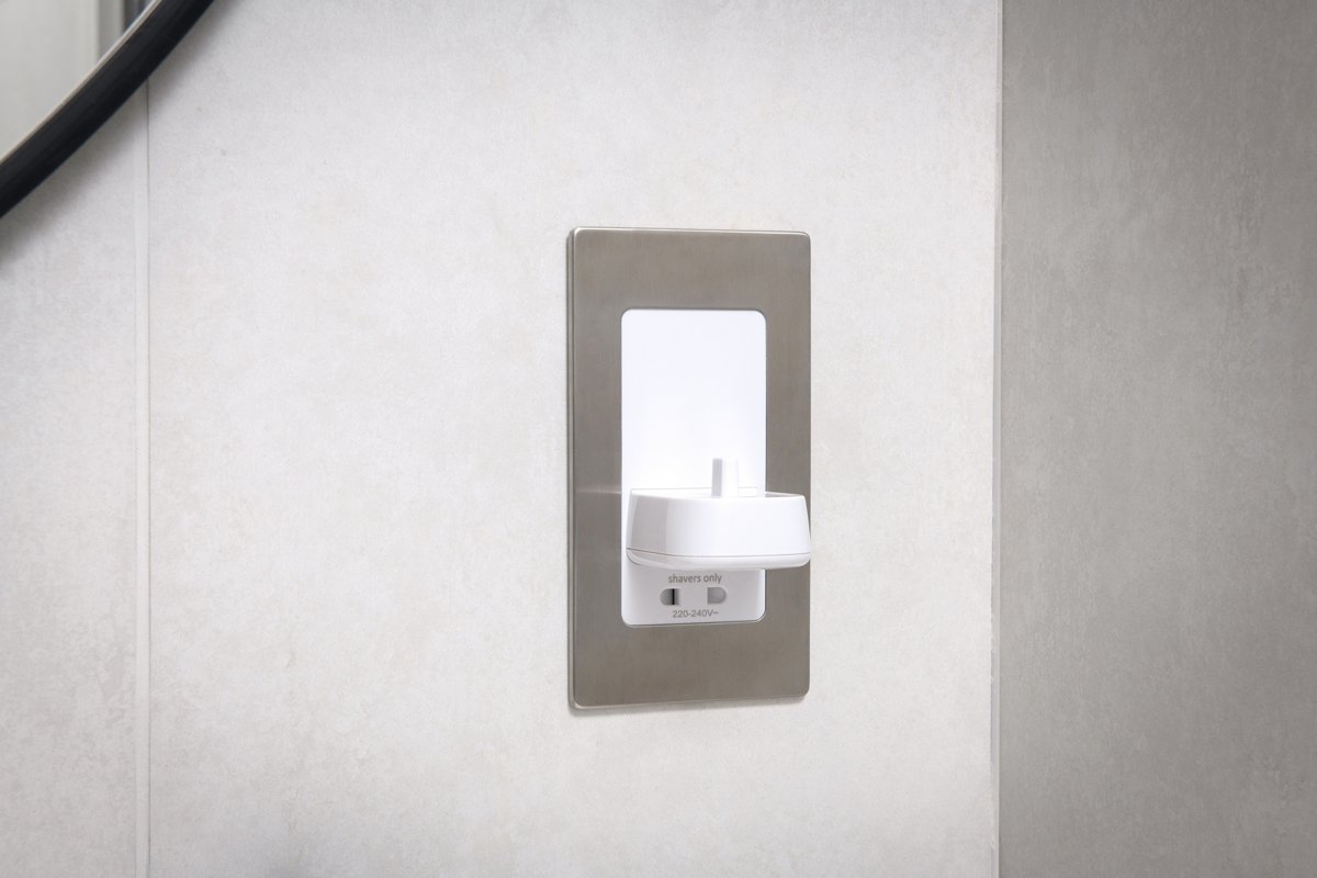 Brushed Steel Front Plate for Toothbrush Chargers (PV11 & PV12)