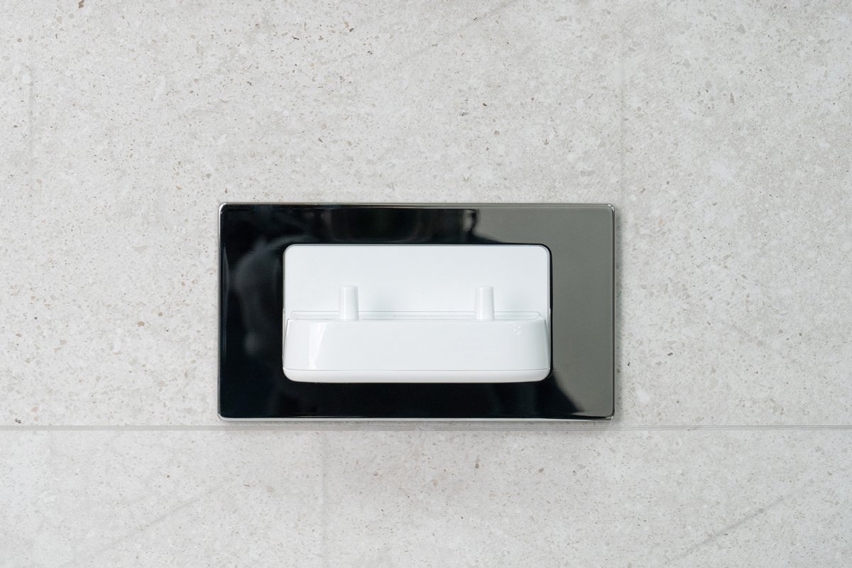 Polished Steel (chrome effect) Front Plate for Toothbrush Chargers (PV11 & PV12)