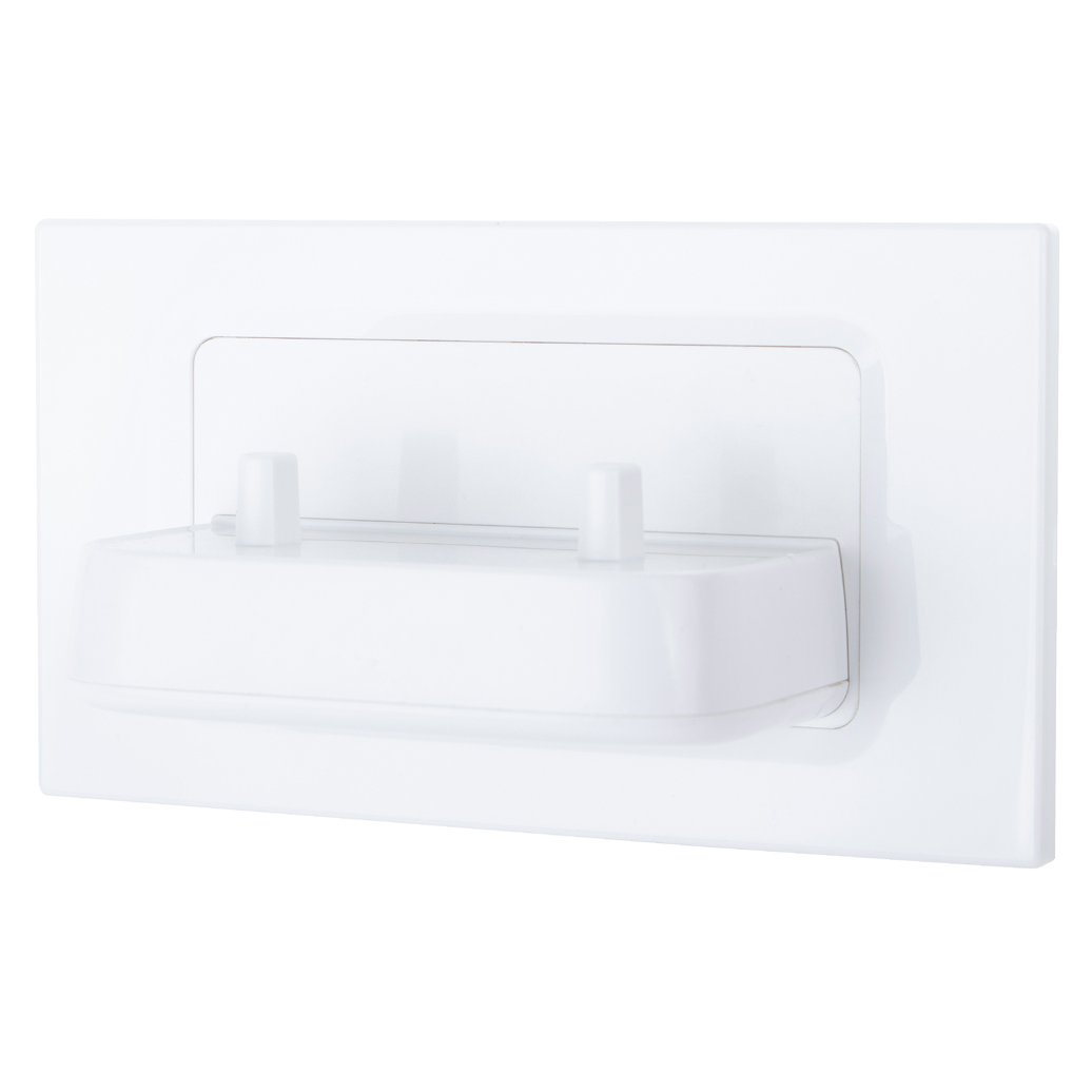In-Wall Twin Electric Toothbrush Charger - White