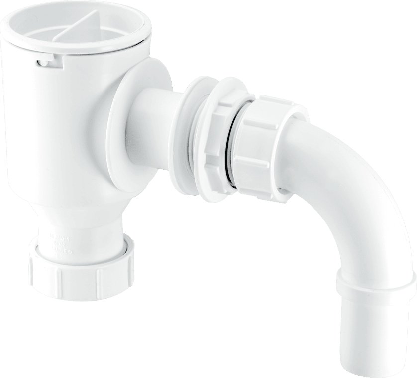 McAlpine 1 1/2" Complete Screened Tank Overflow Connector