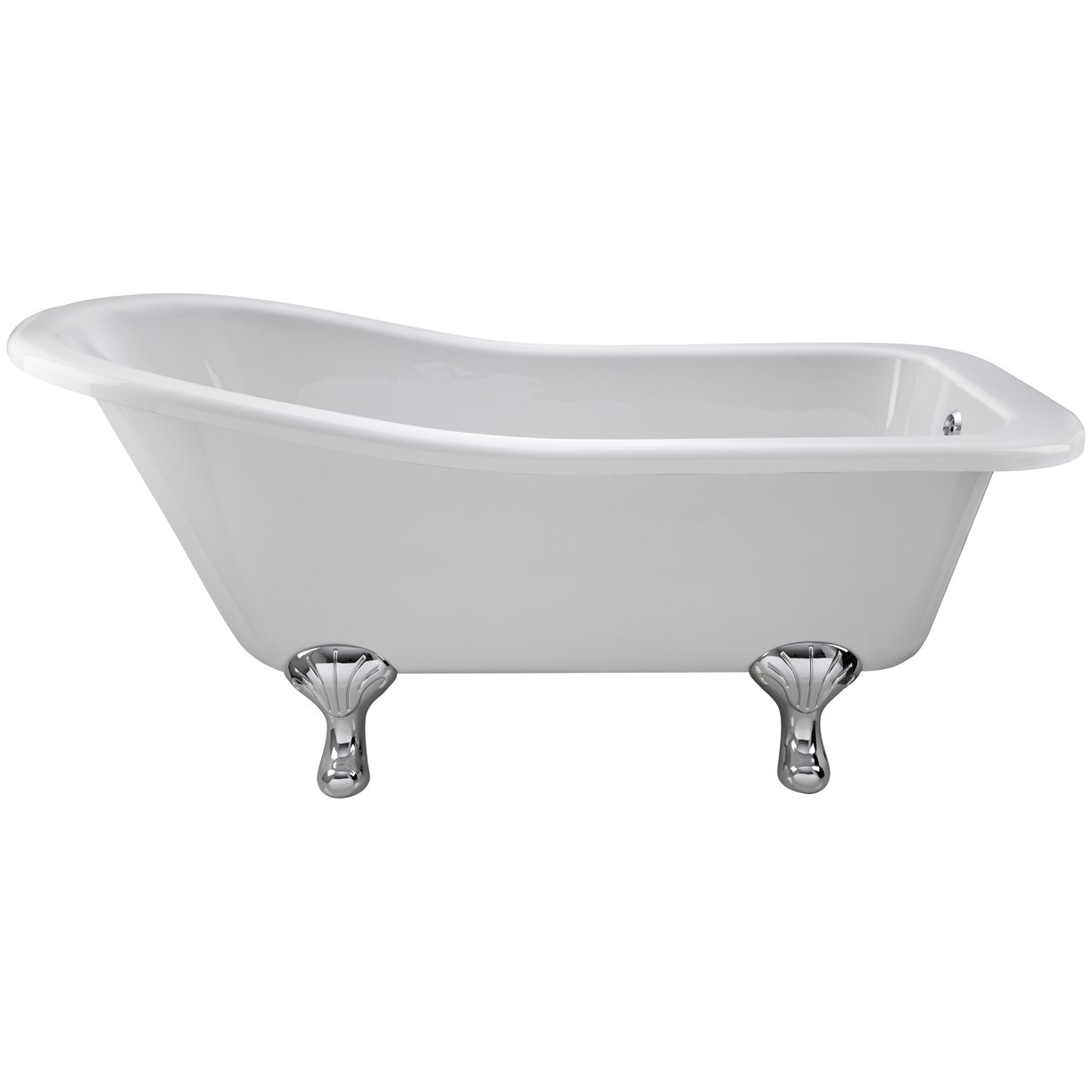 1700 Slipper Freestanding Bath - White
