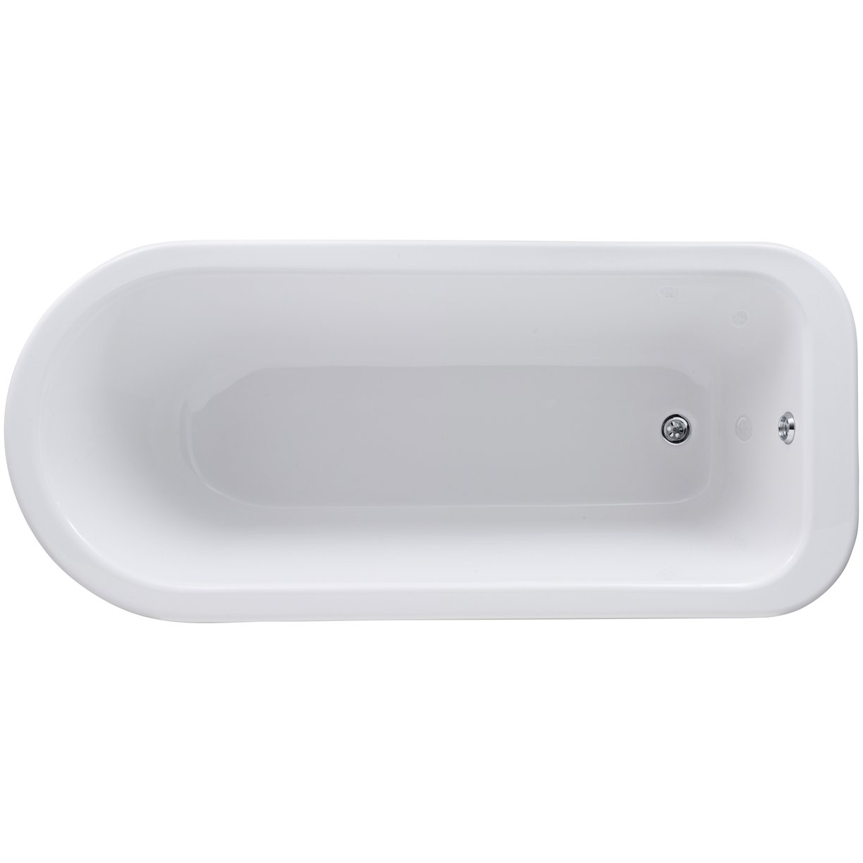1700 Single Ended Freestanding Bath - White