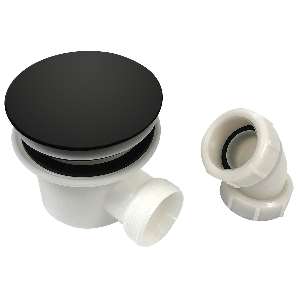 90mm Fast Flow Waste Black