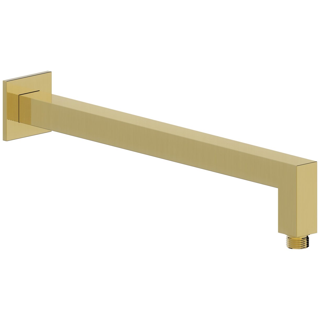 ASP Square Shower Arm 400mm Brushed Brass