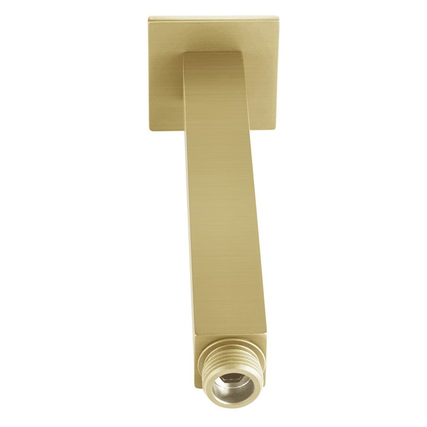 ASP Square Ceiling Arm 150mm Brushed Brass