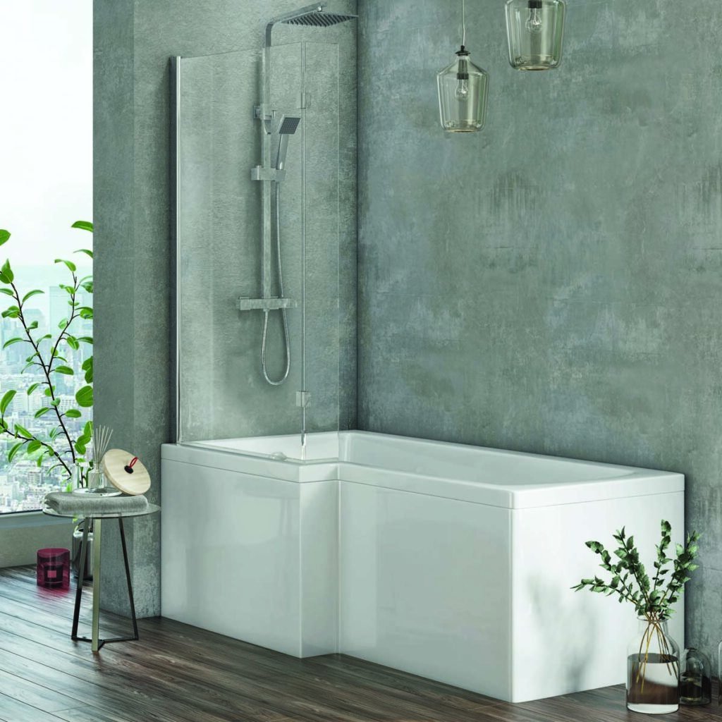MOQ 20 L Shape Bath Screen