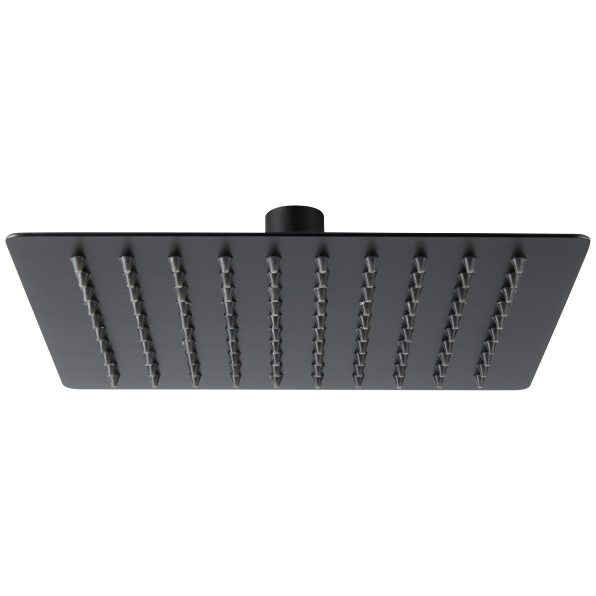 200mm Square Slim Rainfall Head Black