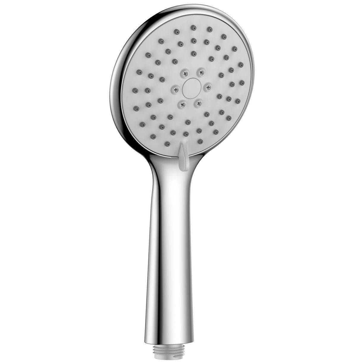 ASP 3 Function Round Handle Handset Grey Face, Chrome Finish