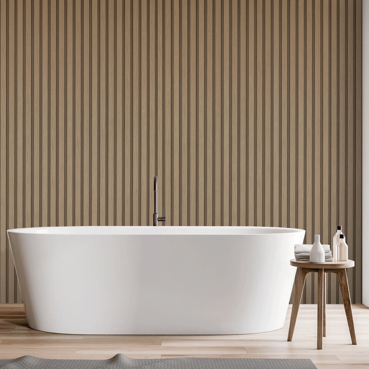 BG Water-Resistant Slat Wall Panel - Antique - 2.9m x 121.5 x 12.5mm