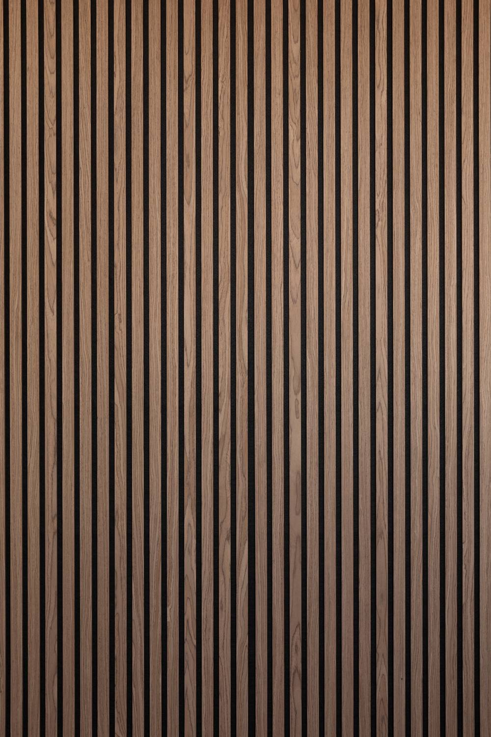 BG Acoustic Slat Wall Panel - Walnut - 2.4m x 600mm x 21mm