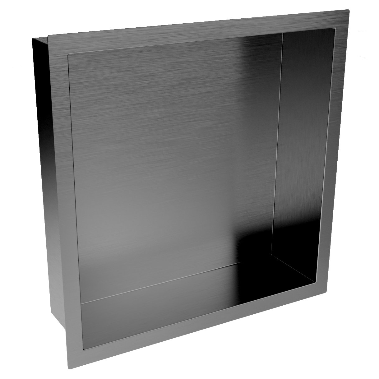 Inset Shower Niche 300 x 300mm Gunmetal