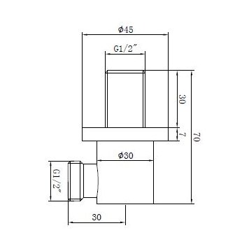 Oban Round Shower Wall Outlet