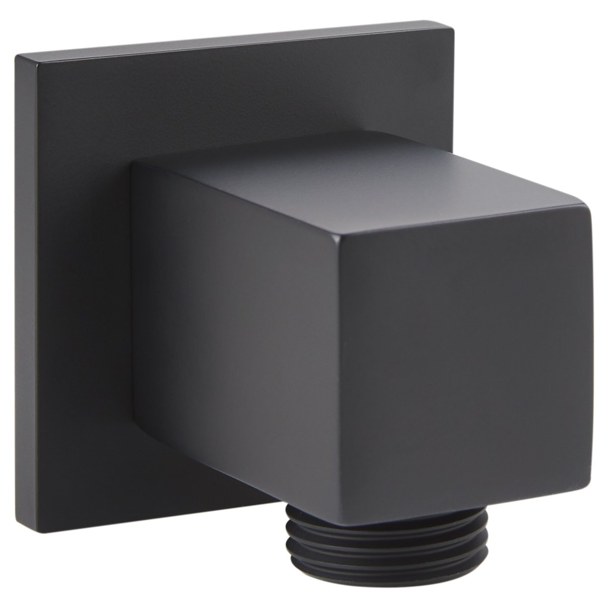 Oban Square Shower Wall Outlet Black