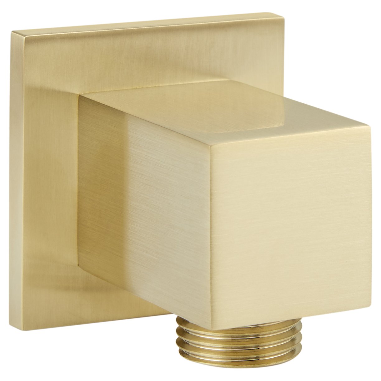 Oban Square Shower Wall Outlet brushed brass