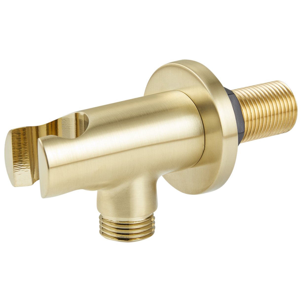 ASP Round Wall Outlet and Holder Brushed Brass
