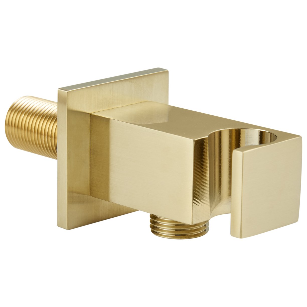 ASP Square Wall Outlet & Holder Brushed Brass