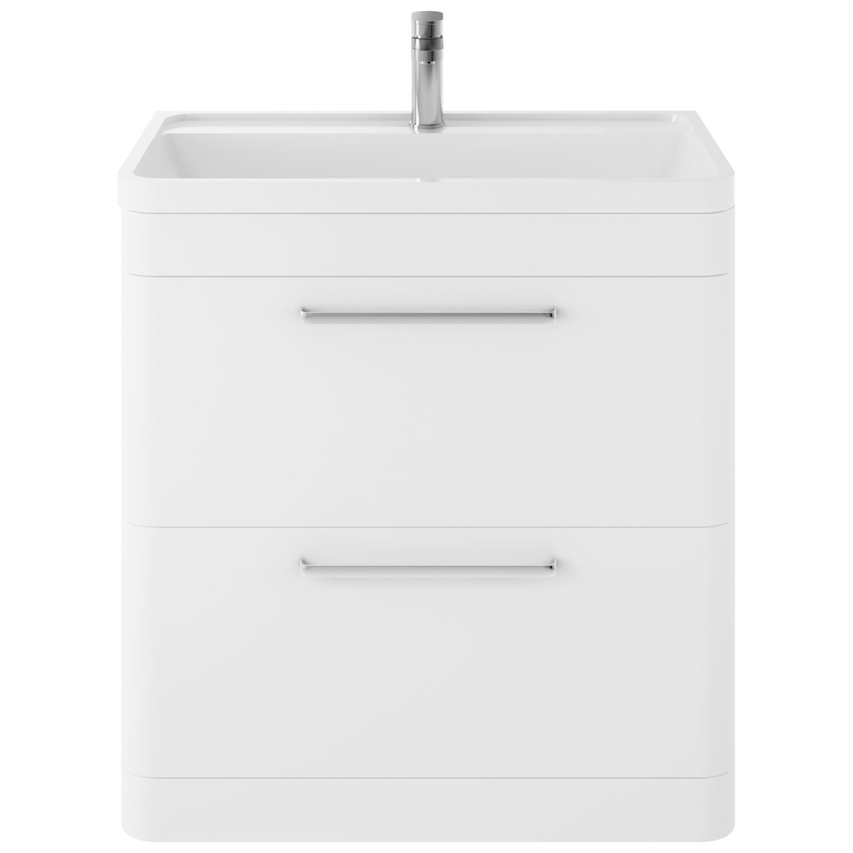 Floor Standing 800Mm Cabinet & Basin - Pure White