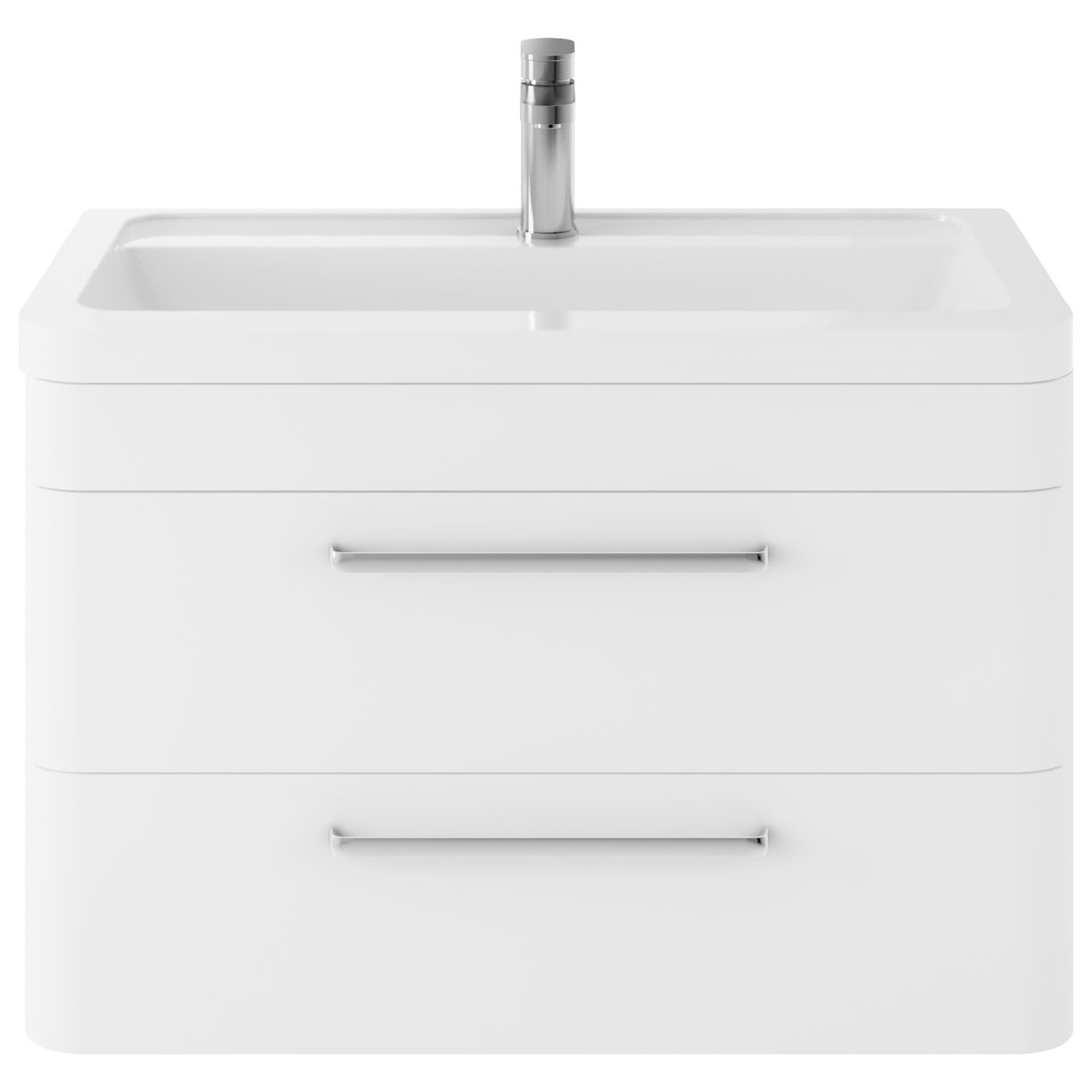 Solar 800 W/H 2-Drawer Unit & Basin - Pure White