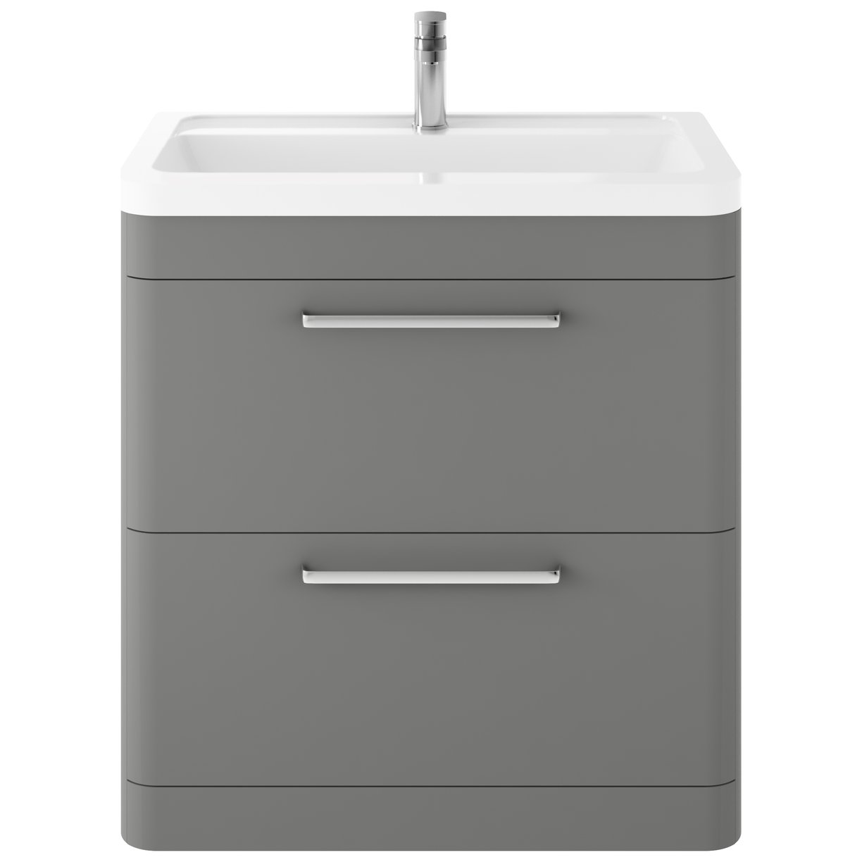 Solar 800 F/S 2-Drawer Unit & Basin - Cool Grey