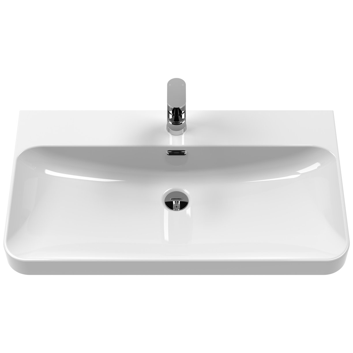 Solar 800 F/S 2-Drawer Unit & Thin Basin - Cool Grey