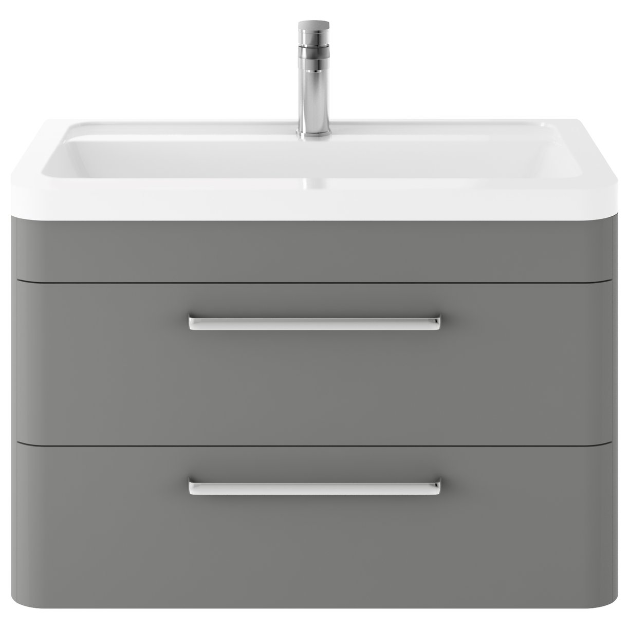 Solar 800 W/H 2-Drawer Unit & Basin - Cool Grey