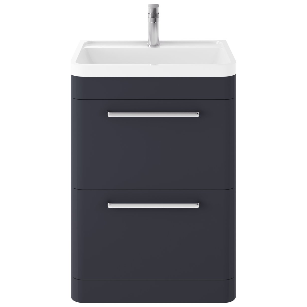 Floor Standing 600Mm Cabinet & Basin - Indigo Blue
