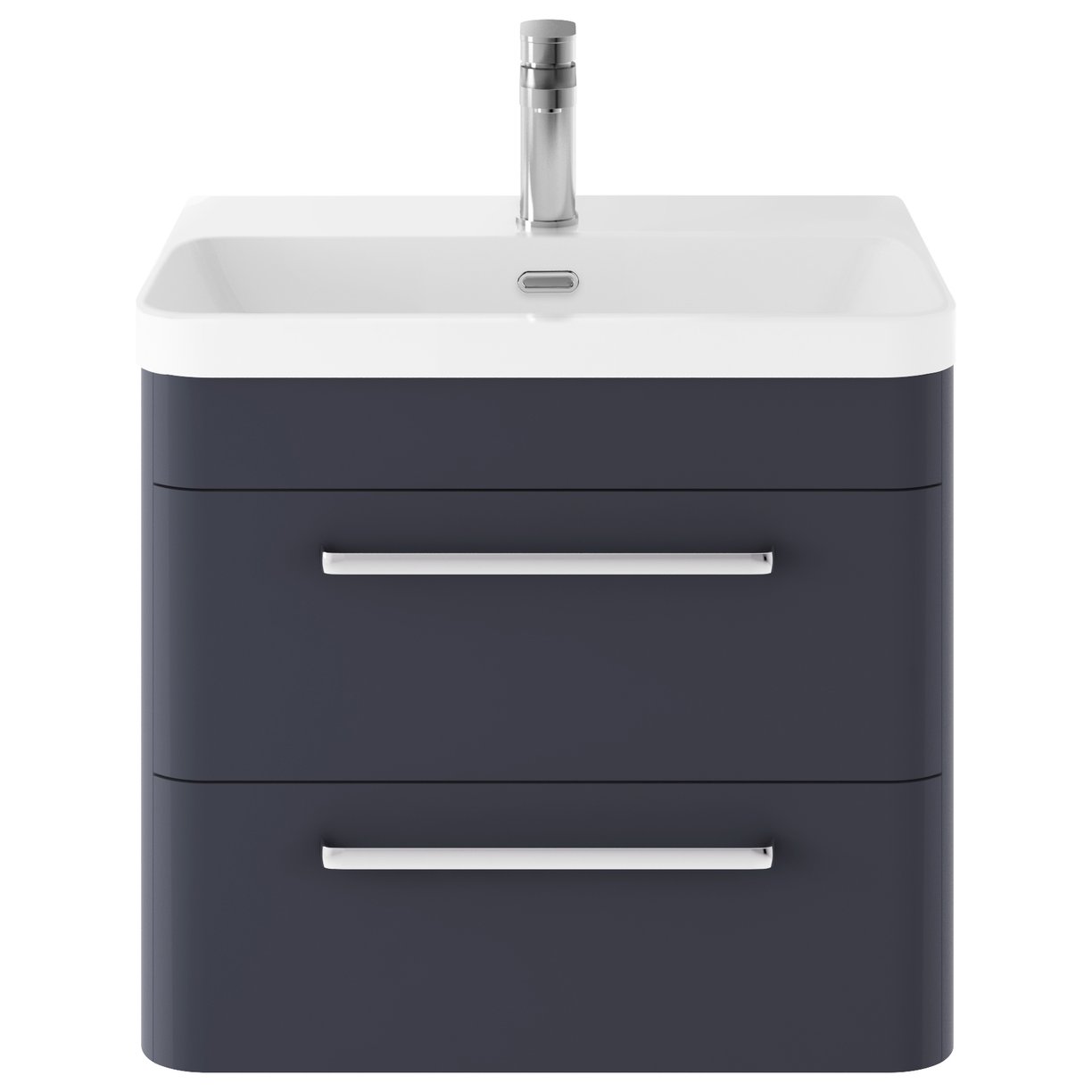 Solar 600 W/H 2-Drawer Unit & Thin Basin - Indigo Blue