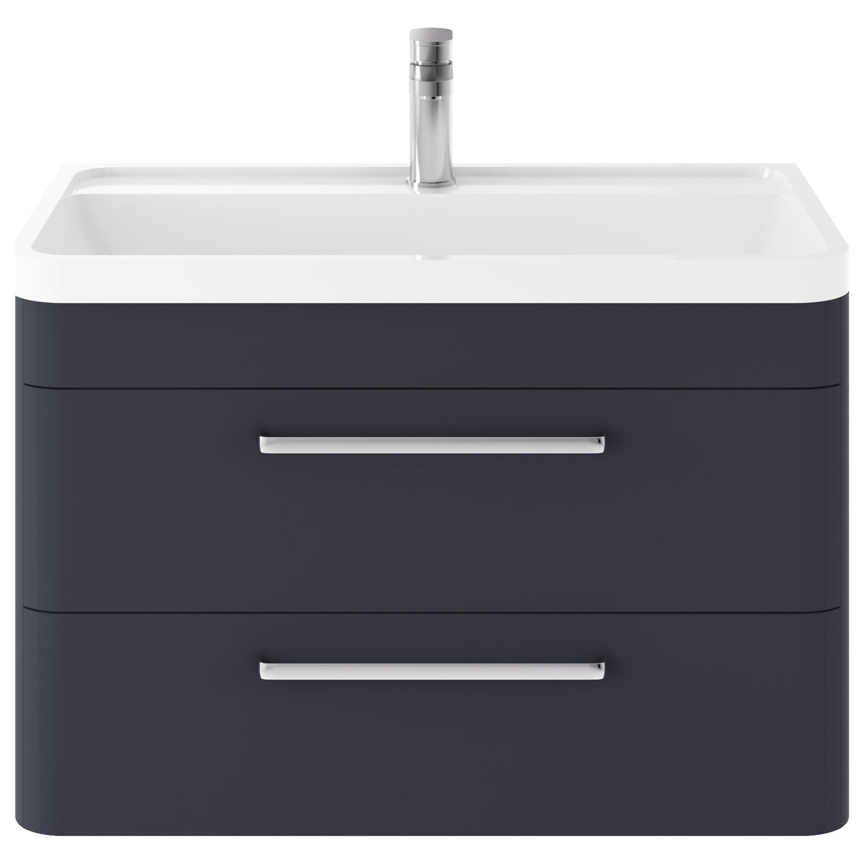 Wall Hung 800Mm Cabinet & Basin - Indigo Blue