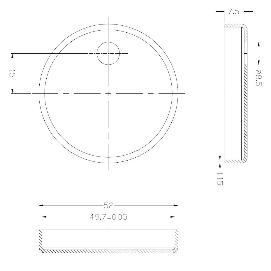 Seat Fixing Cover Caps White